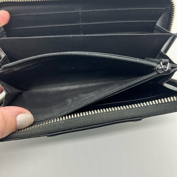 Gucci Supreme long canvas and leather black and tan wallet. Box and dust bag - Picture 7 of 8